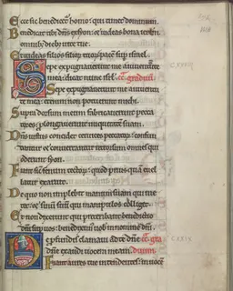 Psalter of Eleanor of Aquitaine, fol. 148r by Master of the Psalter of Eleanor of Aquitaine