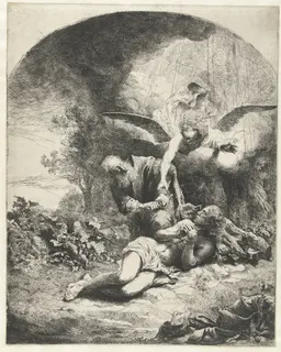 Offer van Abraham by Ferdinand Bol