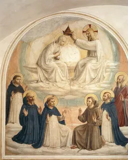 The Coronation of the Virgin (Cell 9) by Fra Angelico