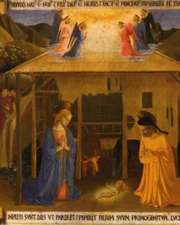 The Nativity (Armadio degli Argenti) by Fra Angelico