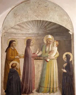 The Presentation of Jesus in the Temple (Cell 10) by Fra Angelico