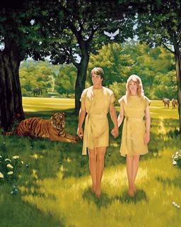 Adam and Eve by Lowell Bruce Bennett