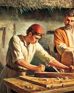 Childhood of Jesus Christ by Del Parson