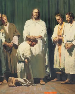 Christ Ordaining the Apostles (Christ Ordaining the Twelve Apostles) by Harry Anderson