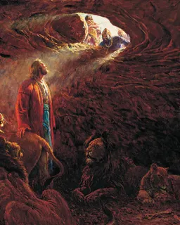Daniel in the Lions’ Den by Clark Kelley Price