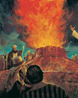Elijah Contends against the Priests of Baal by Jerry Harston