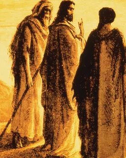 Jesus and the Disciples Going to Emmaus by Gustave Doré