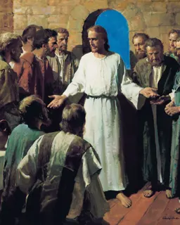 Jesus Shows His Wounds (Behold My Hands and Feet) by Harry Anderson