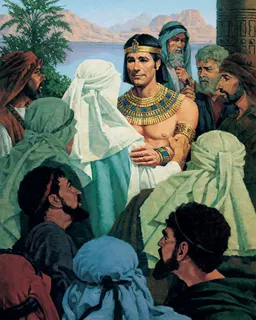 Joseph Forgiving His Brothers (Joseph Making Himself Known to His Brothers) by Ted Henninger