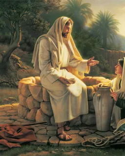 Living Water (Jesus and the Samaritan Woman) by Simon Dewey