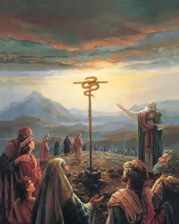 Moses and the Brass Serpent by Judith Mehr