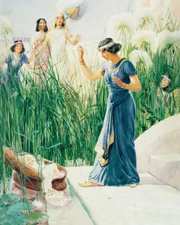 Moses in the Bulrushes by George Soper