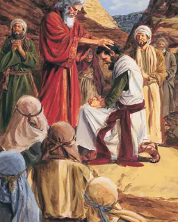 Moses Ordaining Joshua by Darrell Thomas