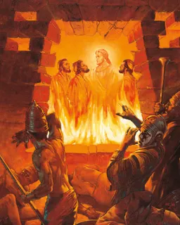 Three Men in the Fiery Furnace (Shadrach, Meshach, and Abednego in the Fiery Furnace) by William Maughan