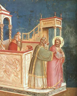 Expulsion of Joachim from the Temple by Giotto di Bondone