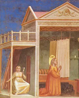 Annunciation to St Anne by Giotto di Bondone