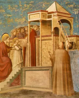 Presentation of the Virgin in the Temple by Giotto di Bondone