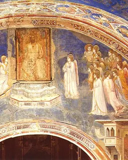 God Sends Gabriel to the Virgin by Giotto di Bondone