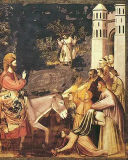 Entry into Jerusalem by Giotto di Bondone