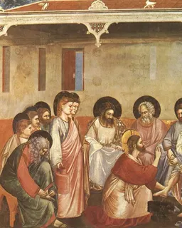 Washing of Feet by Giotto di Bondone