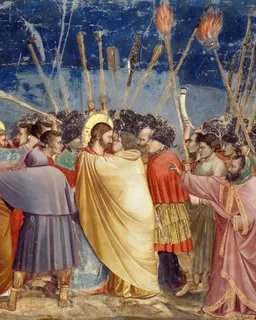 Kiss of Judas by Giotto di Bondone