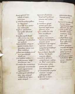 Harley Psalter, fol. 50v by Master of the Harley Psalter