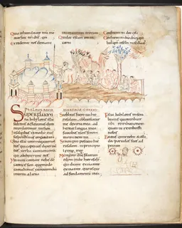Harley Psalter, fol. 70r by Master of the Harley Psalter