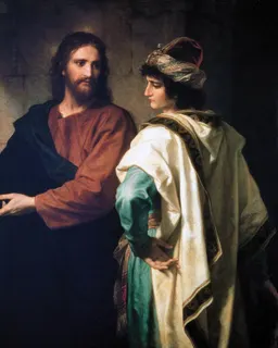 Christ and the Rich Young Ruler by Heinrich Hofmann