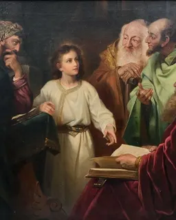 Christ in the Temple by Heinrich Hofmann