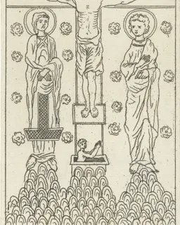 Kruisiging van Christus by Jan Luyken