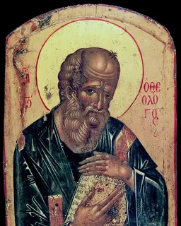 Saint John the Theologian (Cretan school) by Andreas Ritsos