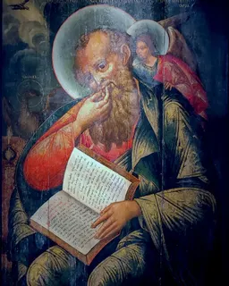 Holy Apostle John the Theologian in Silence by Anonymous (Russian icon tradition)