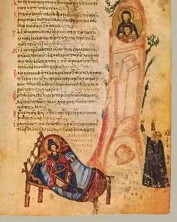 Daniel (Khludov Psalter, Psalm 75) by Master of the Khludov Psalter