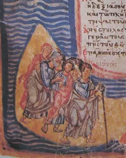Miriam's Song (Khludov Psalter, Psalm 68) by Master of the Khludov Psalter