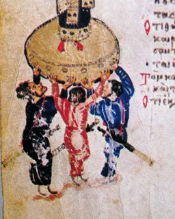 The Proclamation (Khludov Psalter, Psalm 98) by Master of the Khludov Psalter