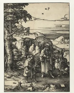 Abraham en Isaak by Lucas van Leyden