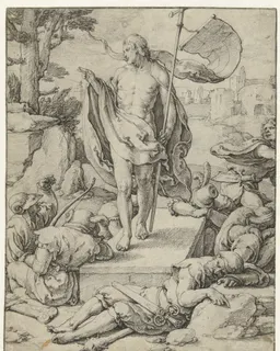 De opstanding by Lucas van Leyden