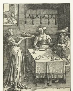 Salomé met het hoofd van Johannes de Doper by Lucas van Leyden