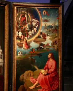 Saint John on Patmos (St John Altarpiece, right wing) by Hans Memling