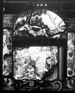 Samson slaying the Lion; Jacob's Ladder by Jos Murer