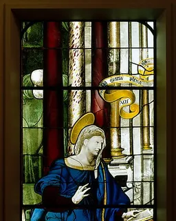 The Annunciate Virgin (one of a pair) by Anonymous