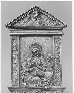 Virgin and Child with St. Joseph by Moderno (Galeazzo Mondella)
