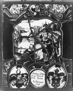 The Finding of Moses by Pharaoh's Daughter (one of a pair) by St. Gallen
