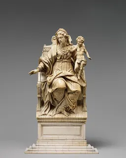 Virgin and Child Enthroned by Christoph Angermair