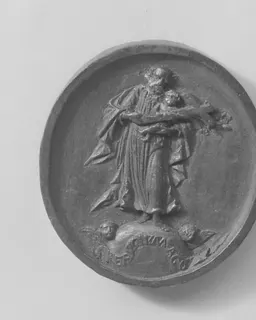 Saint Joseph with Christ Child and Cross by Anonymous