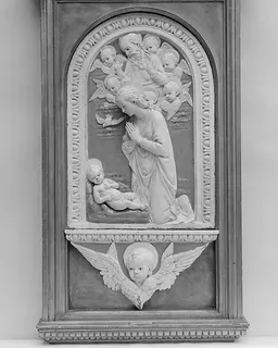 Virgin Adoring the Christ Child by Andrea della Robbia