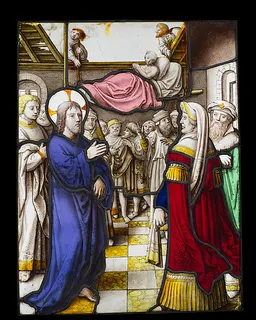Healing of the Paralyzed Man at Capernaum (one of a set of 12 scenes from The Life of Christ) by Jan Rombouts