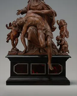 Pietà with Sorrowing Angels by Mattheus van Beveren