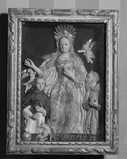 The Virgin Mary between St. Dominic and St. Francis by Anonymous