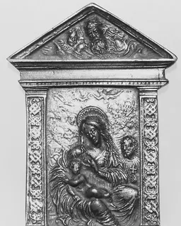 Madonna and Child with Saints by Moderno (Galeazzo Mondella)